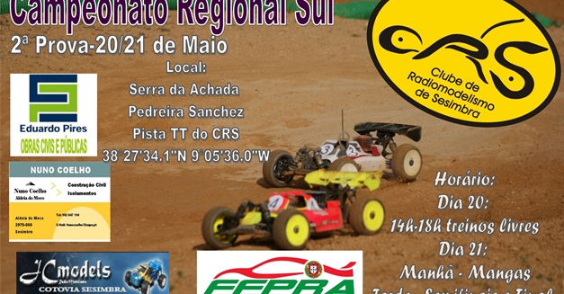 2ª Prova do Campeonato Regional Sul 1:8 TT - Informações